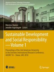 Sustainable Development and Social ResponsibilityVolume 1 - Cover