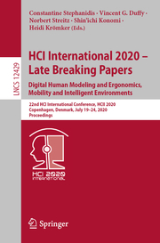 HCI International 2020 - Late Breaking Papers: Digital Human Modeling and Ergonomics, Mobility and Intelligent Environments