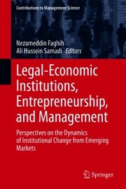 Legal-Economic Institutions, Entrepreneurship, and Management - Cover
