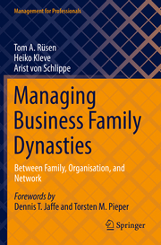 Managing Business Family Dynasties - Cover