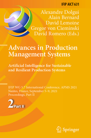 Advances in Production Management Systems. Artificial Intelligence for Sustainable and Resilient Production Systems - Cover
