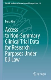 Access to Non-Summary Clinical Trial Data for Research Purposes Under EU Law - Cover