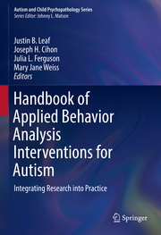 Handbook of Applied Behavior Analysis Interventions for Autism