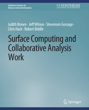 Surface Computing and Collaborative Analysis Work - Cover