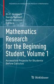 Mathematics Research for the Beginning Student, Volume 1 - Cover
