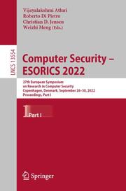 Computer Security - ESORICS 2022