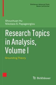 Research Topics in Analysis, Volume I - Cover