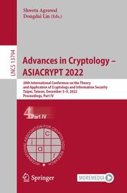 Advances in Cryptology - ASIACRYPT 2022 - Cover