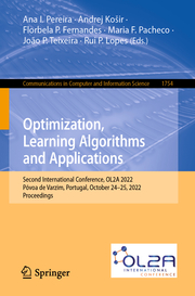 Optimization, Learning Algorithms and Applications - Cover