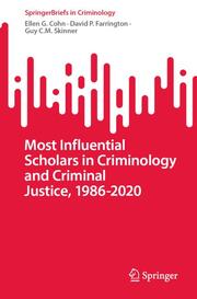 Most Influential Scholars in Criminology and Criminal Justice, 1986-2020 - Cover
