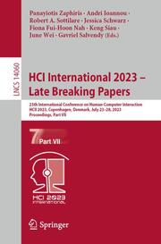 HCI International 2023 - Late Breaking Papers - Cover