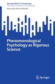 Phenomenological Psychology as Rigorous Science - Cover