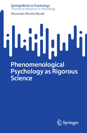 Phenomenological Psychology as Rigorous Science - Cover