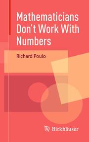 Mathematicians Don't Work With Numbers - Cover