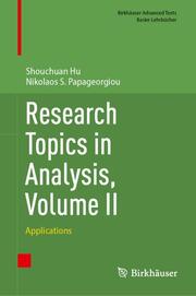 Research Topics in Analysis, Volume II - Cover