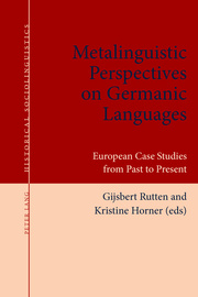 Metalinguistic Perspectives on Germanic Languages - Cover