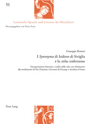 I 'Synonyma' di Isidoro di Siviglia e lo 'stilus isidorianus' - Cover