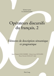 Opérateurs discursifs du français, 2 - Cover