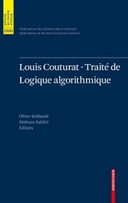 Louis Couturat -Traité de Logique algorithmique - Cover