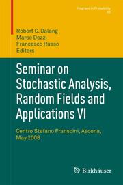 Seminar on Stochastic Analysis, Random Fields and Applications VI - Cover