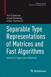 Separable Type Representations of Matrices and Fast Algorithms 2