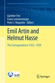 Emil Artin and Helmut Hasse - Cover