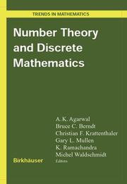 Number Theory and Discrete Mathematics - Cover