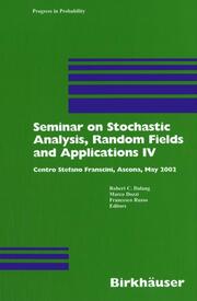 Seminar on Stochastic Analysis, Random Fields and Applications IV - Cover