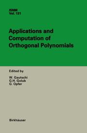 Applications and Computation of Orthogonal Polynomials