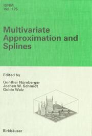 Multivariate Approximation and Splines - Cover