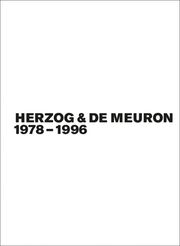 Herzog & de Meuron 1-3 - Cover