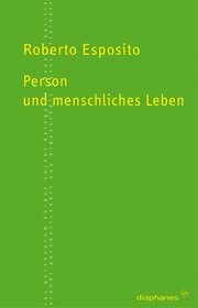 Person und menschliches Leben - Cover