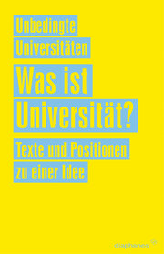 Was ist Universität? - Cover