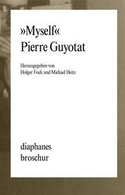 'Myself' - Pierre Guyotat