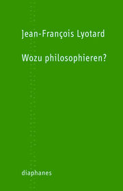 Wozu philosophieren? - Cover