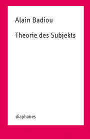 Theorie des Subjekts - Cover