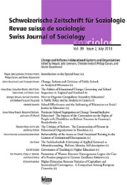 Schweizerische Zeitschrift für Soziologie 39/2