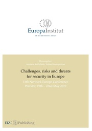 Challenges, risks and threats for security in Europe - Cover