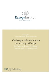 Challenges, risks and threats for security in Europe - Cover