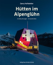 Hütten im Alpenglühn