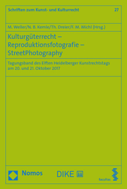 Kulturgüterrecht – Reproduktionsfotografie – Street Photography - Cover