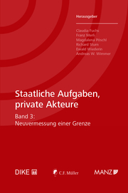 Staatliche Aufgaben, private Akteure - Cover