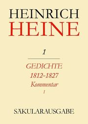 Gedichte 1812-1827.Kommentar - Cover
