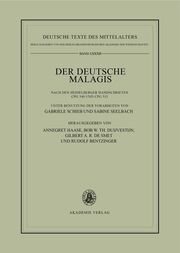 Der deutsche Malagis nach den Heidelberger Handschriften Cpg 340 und 315