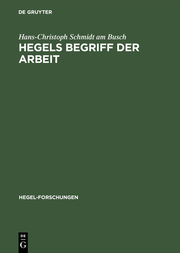 Hegels Begriff der Arbeit - Cover