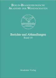 Berichte und Abhandlungen 10 - Cover