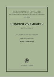 Die kleineren Dichtungen Heinrichs von Mügeln - Cover