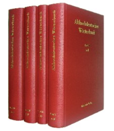 Althochdeutsches Wörterbuch.Band I: A-B - Cover