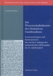 Die Wissenschaftstheorie des Dominicus Gundissalinus