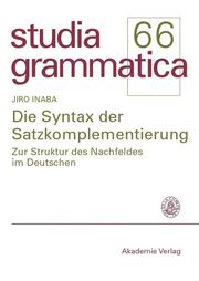 Die Syntax der Satzkomplementierung - Cover